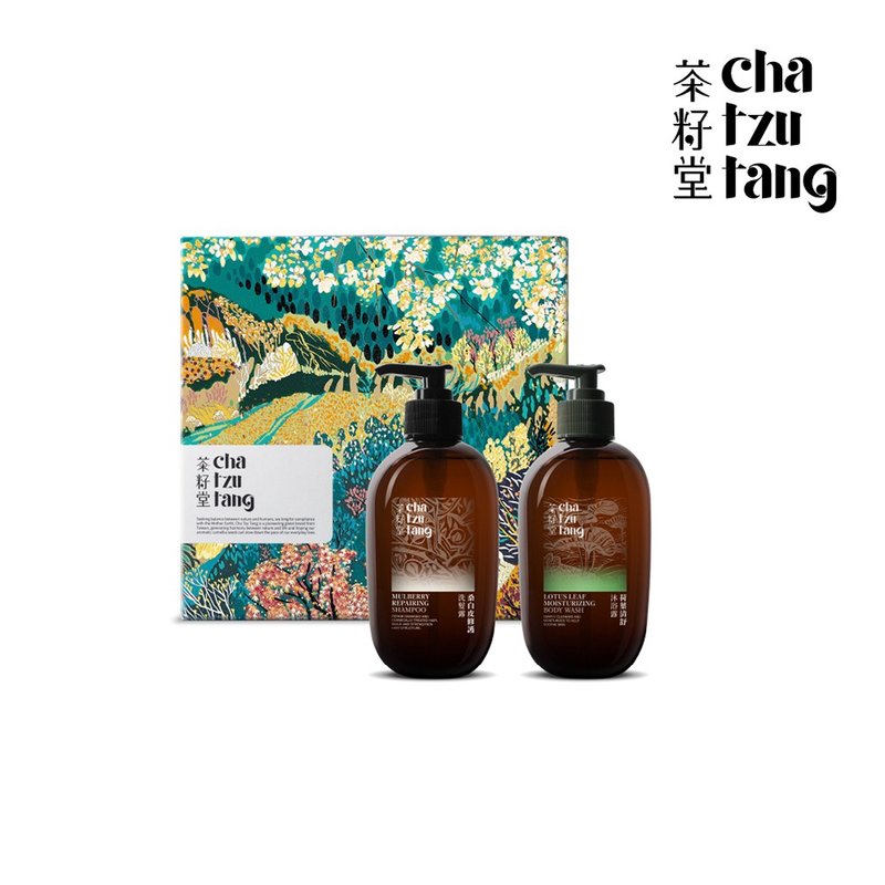 迎丰果版画礼盒_饭店经典双入组 洗发露+沐浴露【附提袋】 - 沐浴用品 - 植物．花 绿色