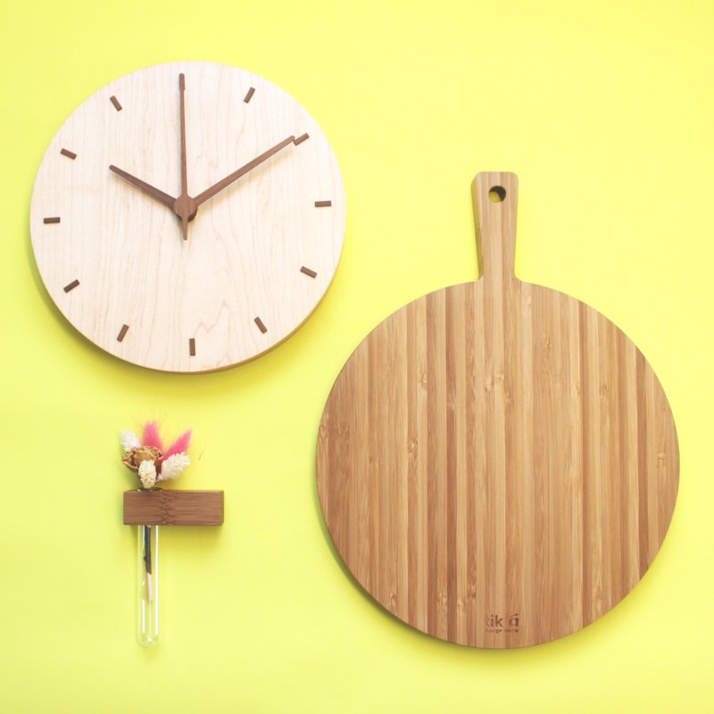 Goody Bag - A - Pinkoi周年庆台港澳包邮 CLOCK_20+大肚餐板+迷你花园 - 其他 - 竹 咖啡色