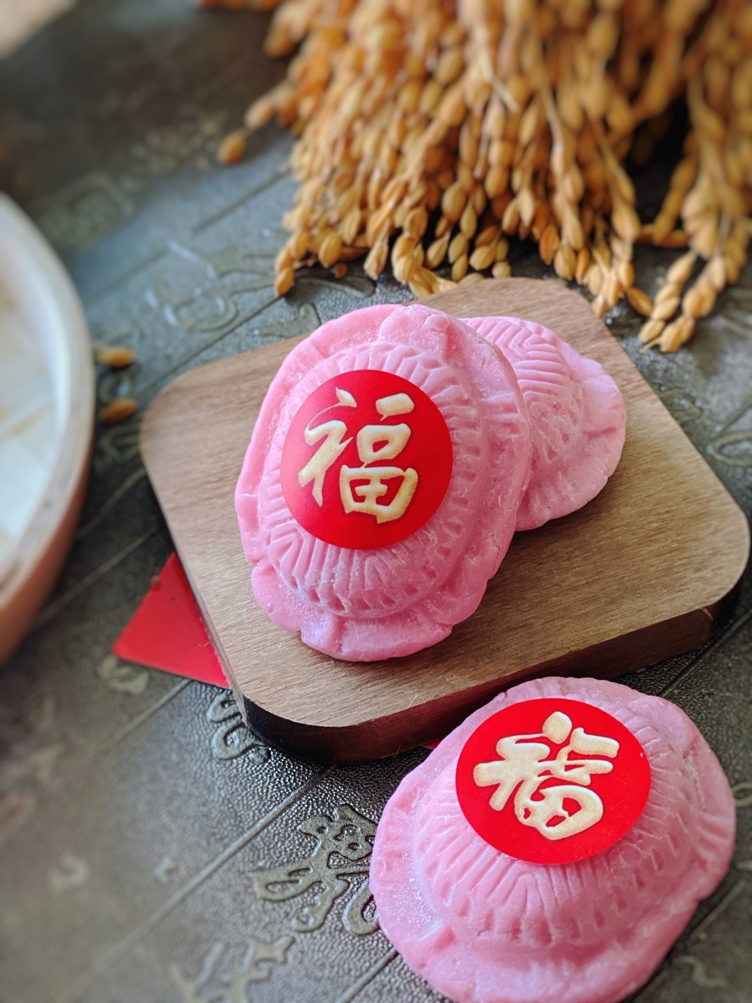 五福临门红龟粿手工皂材料包 - 肥皂/手工皂 - 其他材质 红色