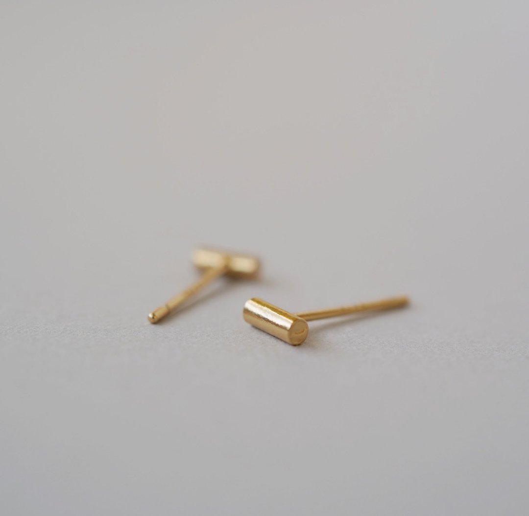 SV925 汽缸耳针GD - 耳环/耳夹 - 其他金属 金色