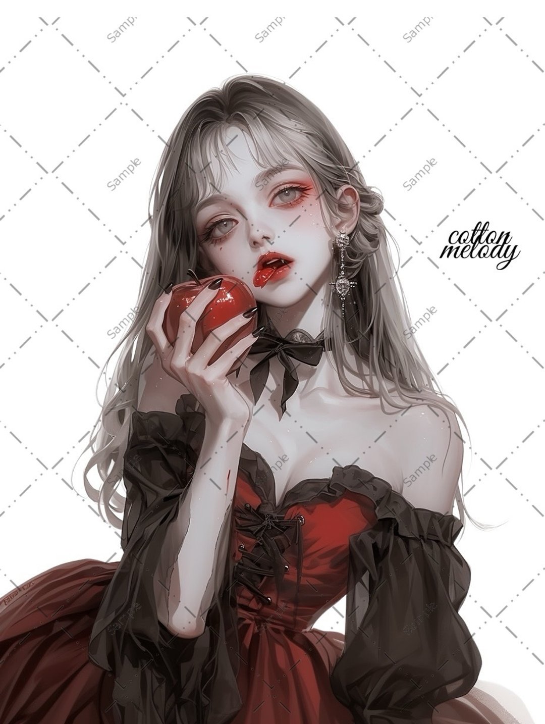 original sticker no.1400 人物贴纸 原创贴纸 人物贴纸 女孩贴纸 原创人物贴纸 - 贴纸 - 纸 