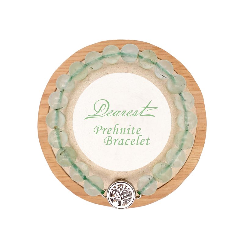 葡萄石香薰水晶手链 - 手链/手环 - 贵金属 