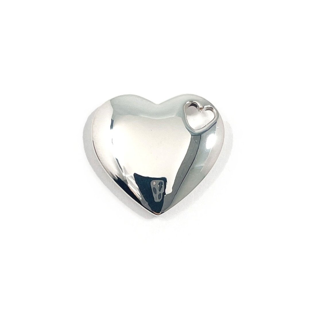 【日本直购 精品二手】Tiffany & Co. 蒂芙尼 坠饰 2 Hearts 银 925 古董逸品 经抛光处理 - 项链 - 纯银 银色