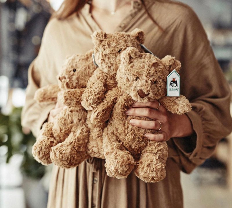 Bartholomew Bear 26cm 熊麻吉 大头熊仔 - 玩偶/公仔 - 聚酯纤维 金色