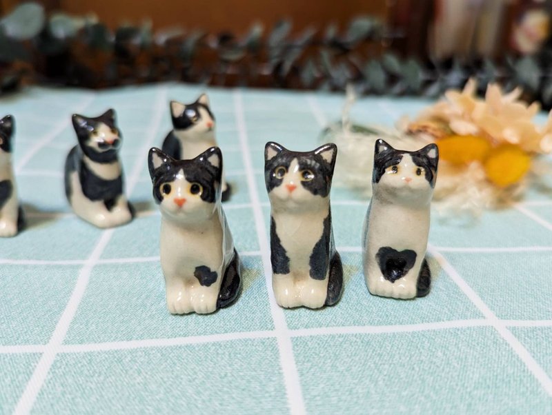 奔驰小椛猫 - 手工陶艺公仔 | 疗愈收藏小物 | 送礼最佳选择 - 玩偶/公仔 - 陶 黑色