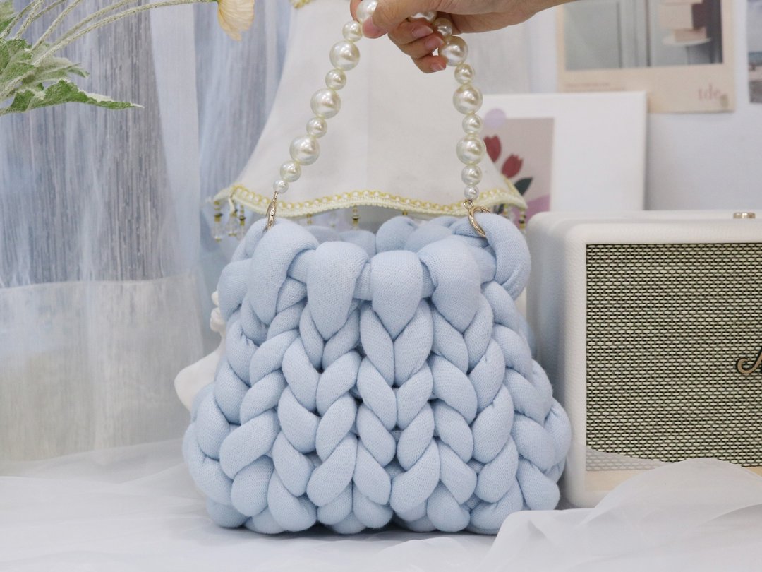 冰岛毛线/巨型毛线/胖胖毛线/编织包/giant yarn/新手友善 - 编织/羊毛毡/布艺 - 棉 