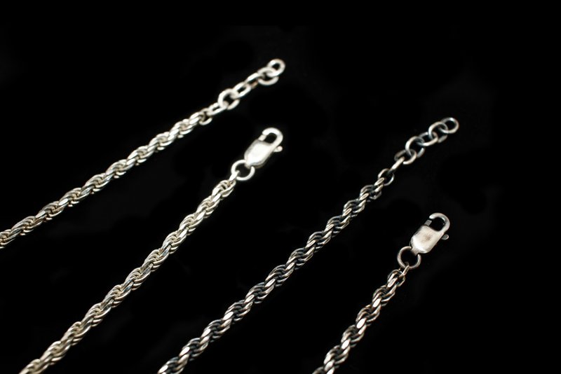 【纯银系列】两款 925 纯银 意大利纽纹麻花手链 光感佳 (欢迎定制) - 手链/手环 - 纯银 银色