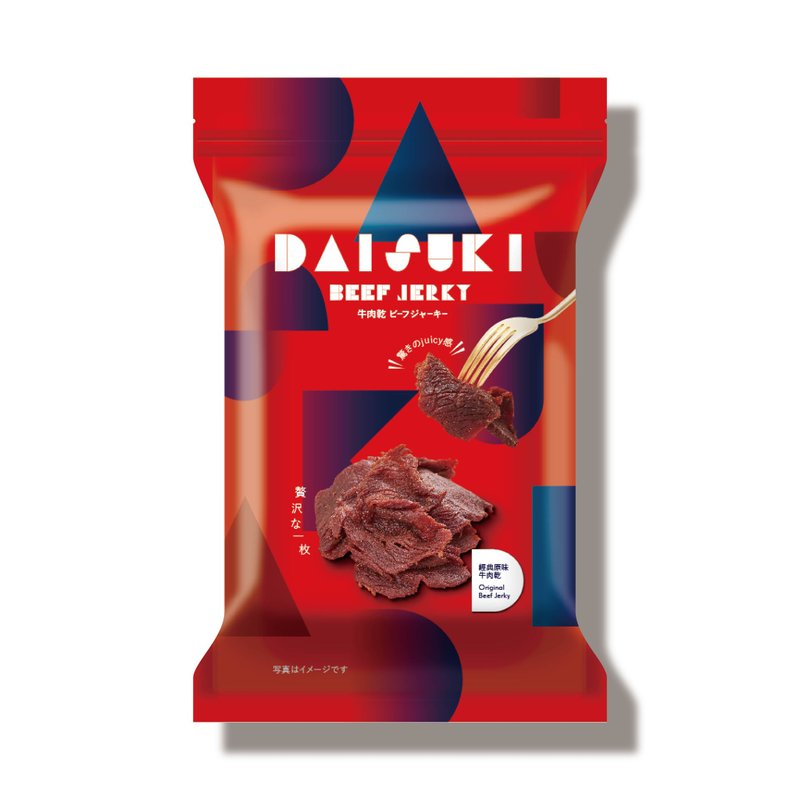 【精品肉干】经典原味牛肉干-轻巧夹链包(150g) - 肉干/肉松 - 新鲜食材 红色