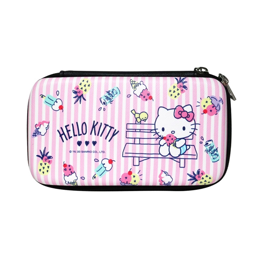 【Hong Man】三丽鸥系列 硬壳收纳包 Hello Kitty 冰淇淋 - 化妆包/杂物包 - 塑料 多色