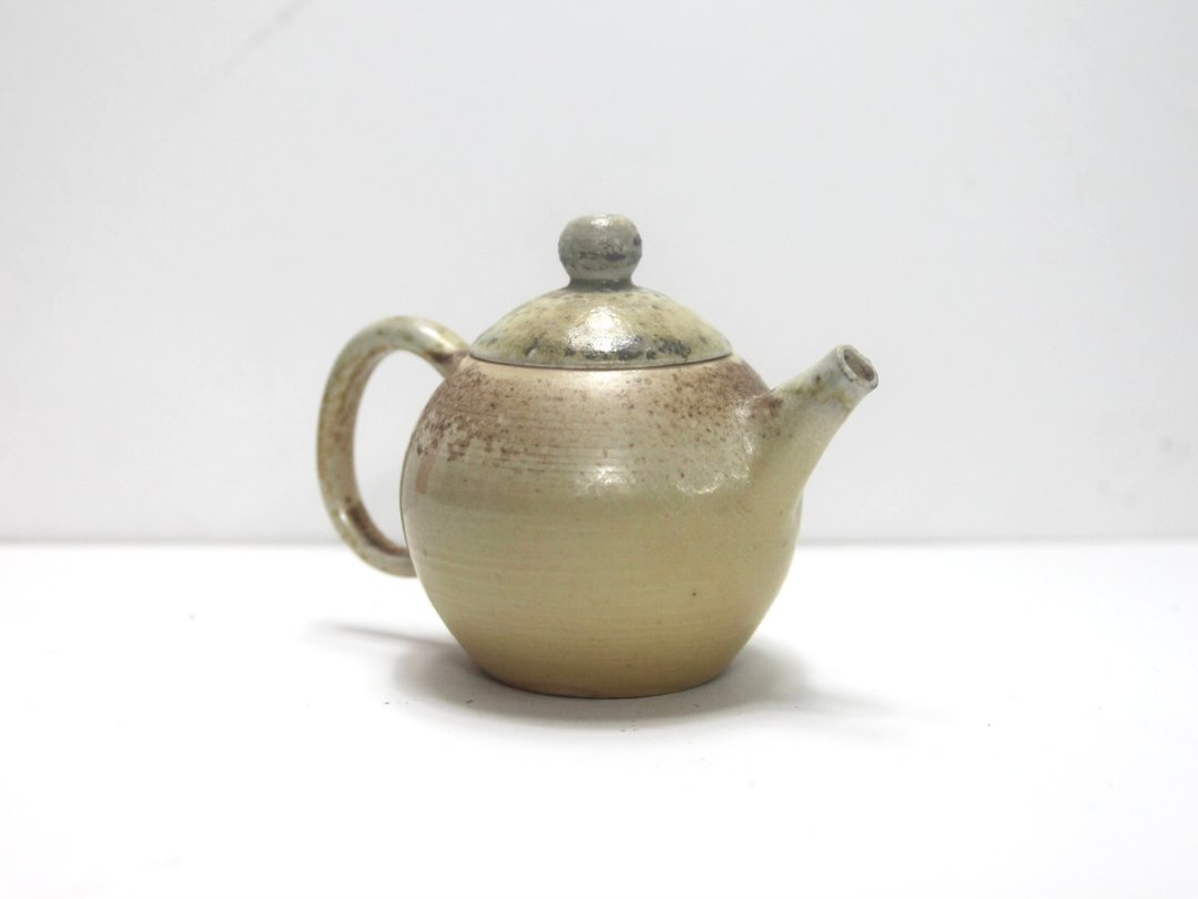 藏菁ㅣ柴烧 瓷土 茶壶 - 茶具/茶杯 - 陶 