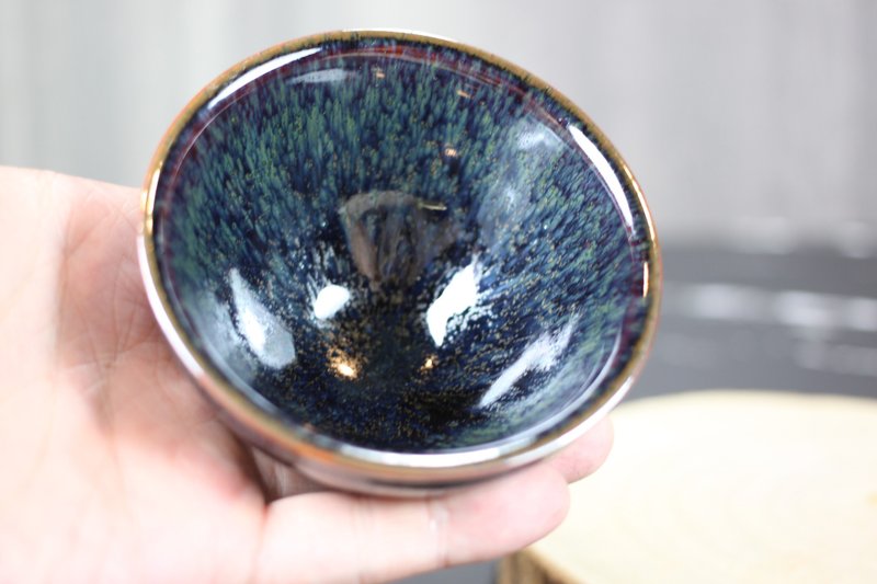 【送礼好物】蕴借 天目釉茶杯 茶碗 莺歌陶艺名家叶敏祥作品 - 茶具/茶杯 - 瓷 