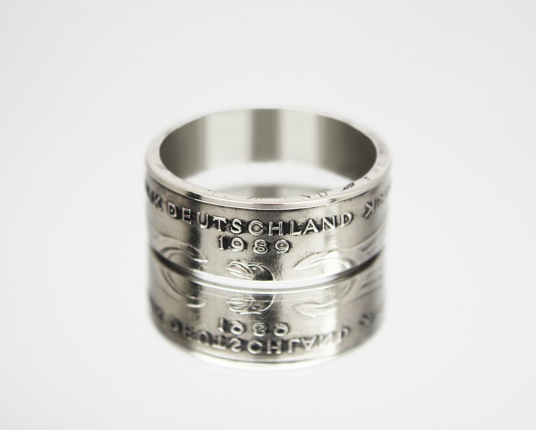 Germany Coin Ring 2 mark 1957-1993 coin rings for men coin rings for women - 戒指 - 其他金属 