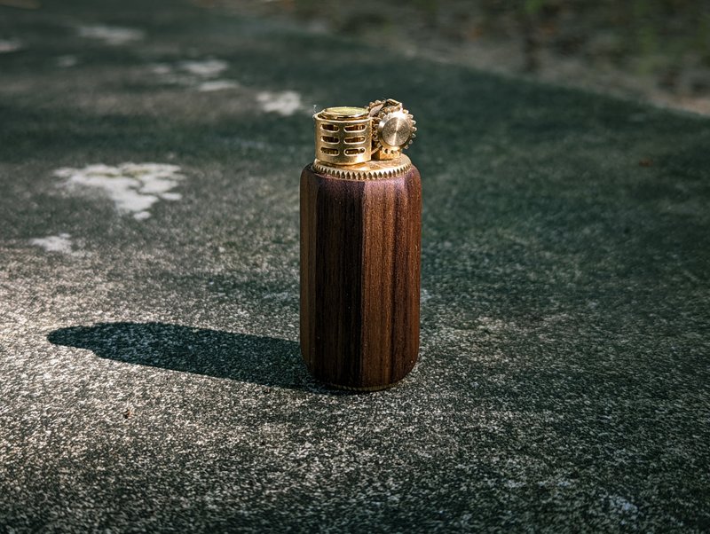 实木黄铜复古质感打火机 - 其他 - 木头 咖啡色