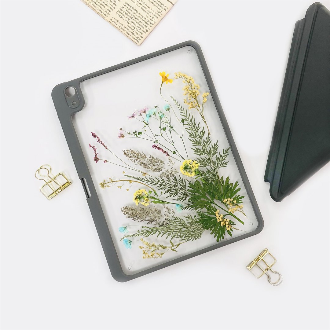 草长莺飞手作押花iPad壳 iPad Air 11寸13寸 iPad Pro11寸13寸 - 平板/电脑保护壳 - 植物．花 