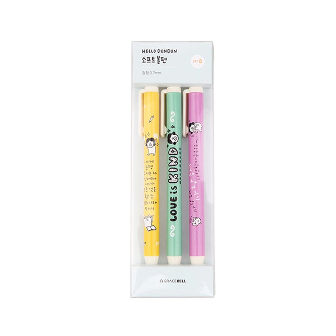 Hello DunDun 啰登登系列  励志原子笔 礼盒组 B set - 圆珠笔/中性笔 - 塑料 
