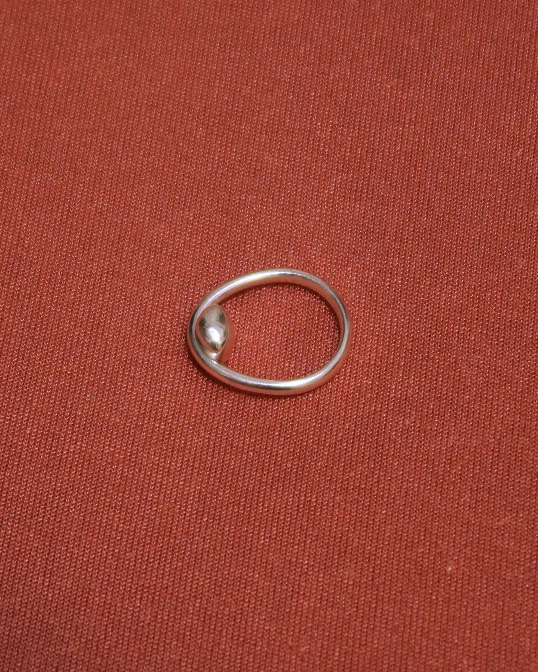 压扁一点 纯银戒 - 戒指 - 纯银 银色