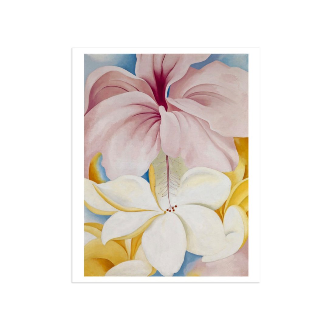 【原版海报】欧姬芙 Georgia O'Keeffe: 芙蓉鸡蛋花 - 海报/装饰画/版画 - 纸 