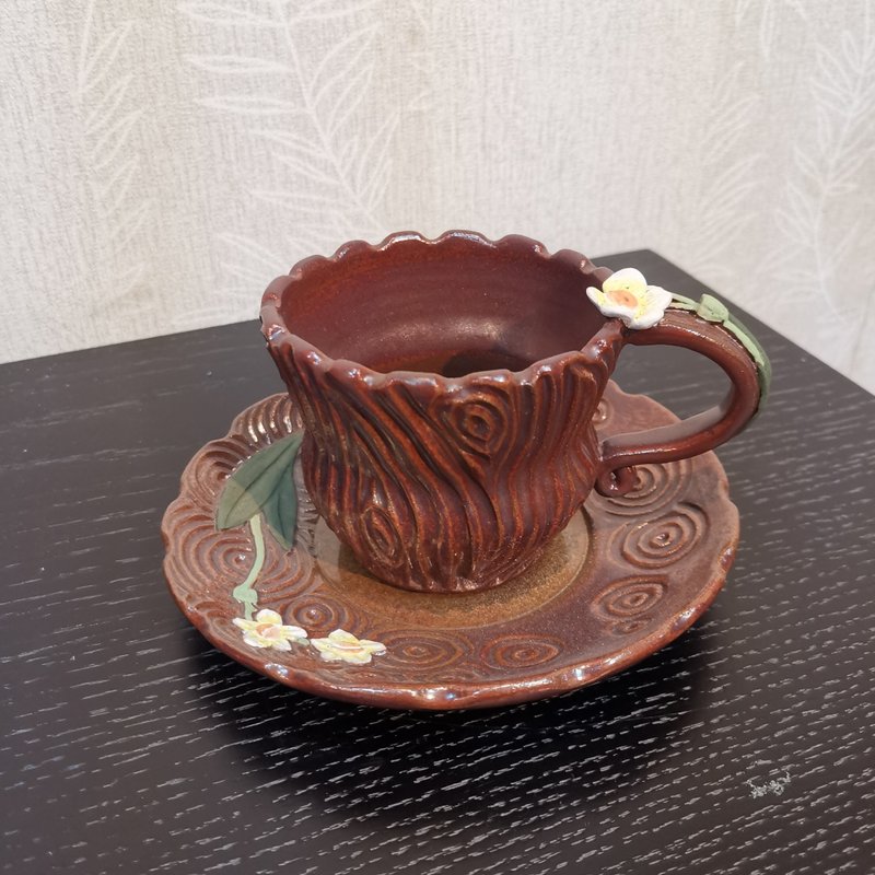 手工制作-花杯系列-水仙 - 咖啡杯/马克杯 - 陶 