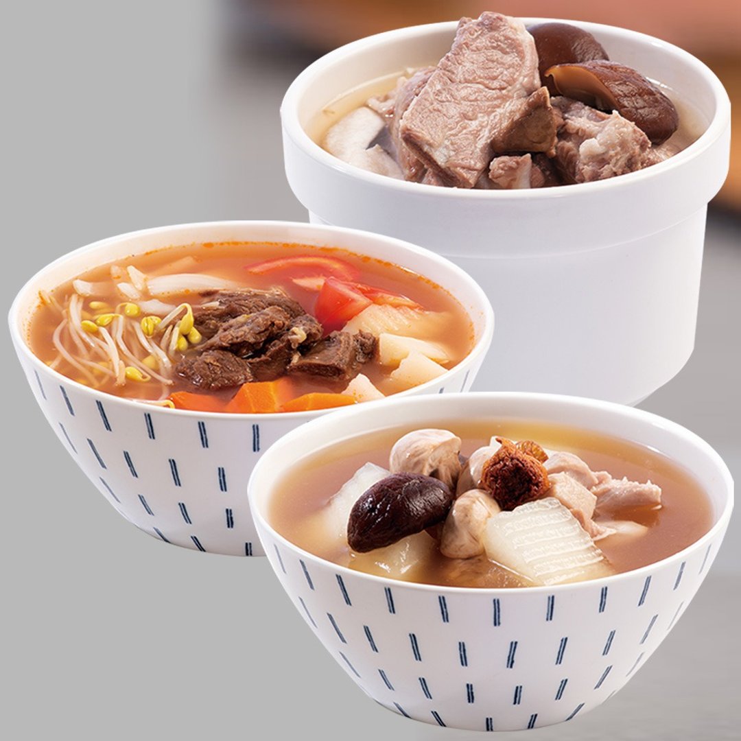 【包邮组】即食炖汤【照料理】妈煮汤-活气汤品6入组(增强体力 - 熟食小吃 - 其他材质 白色