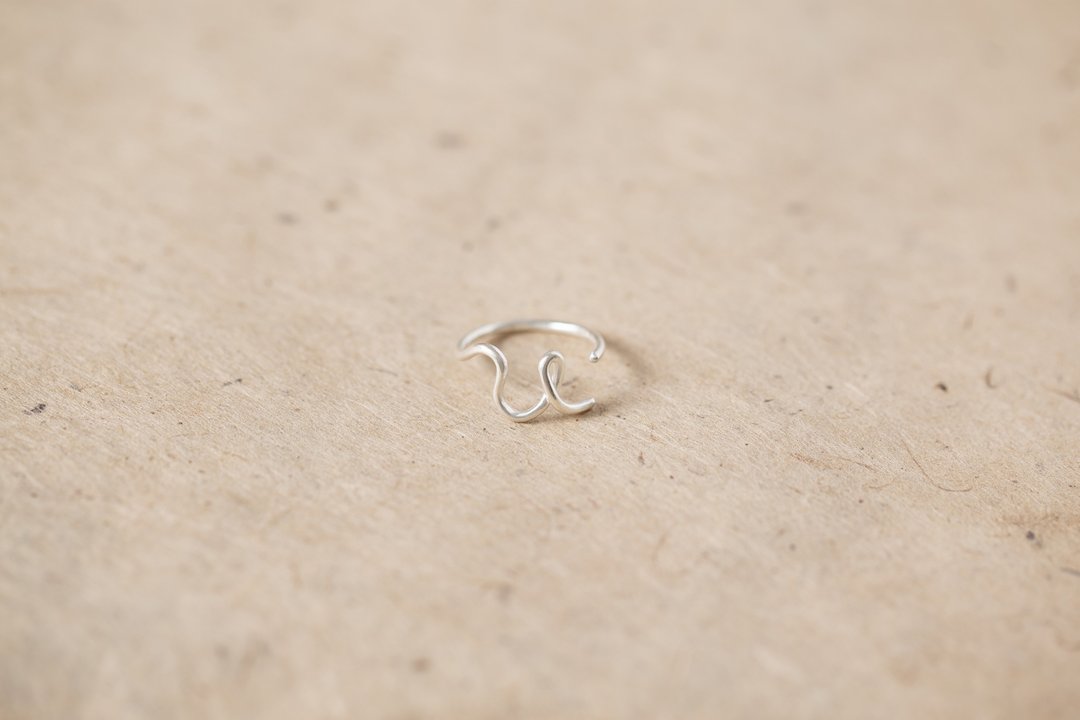 ChatterRing U-W silver ring - 戒指 - 纯银 银色