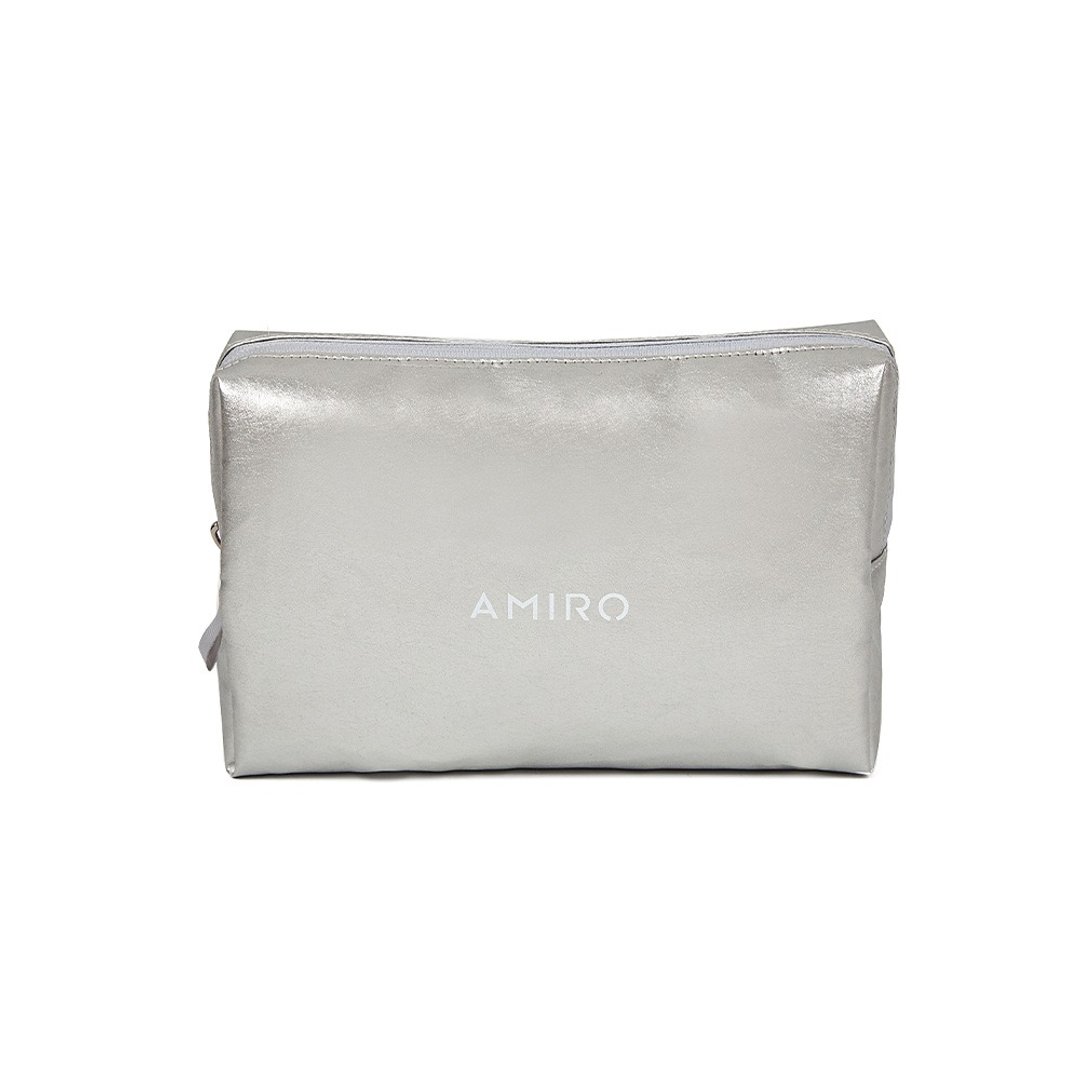 【AMIRO】化妆包-银色 - 化妆包/杂物包 - 人造皮革 银色