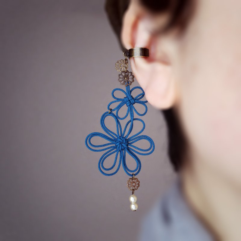 Katappo 耳骨夹 Cocochi Balance - 阳光 - 耳环/耳夹 - 其他金属 蓝色