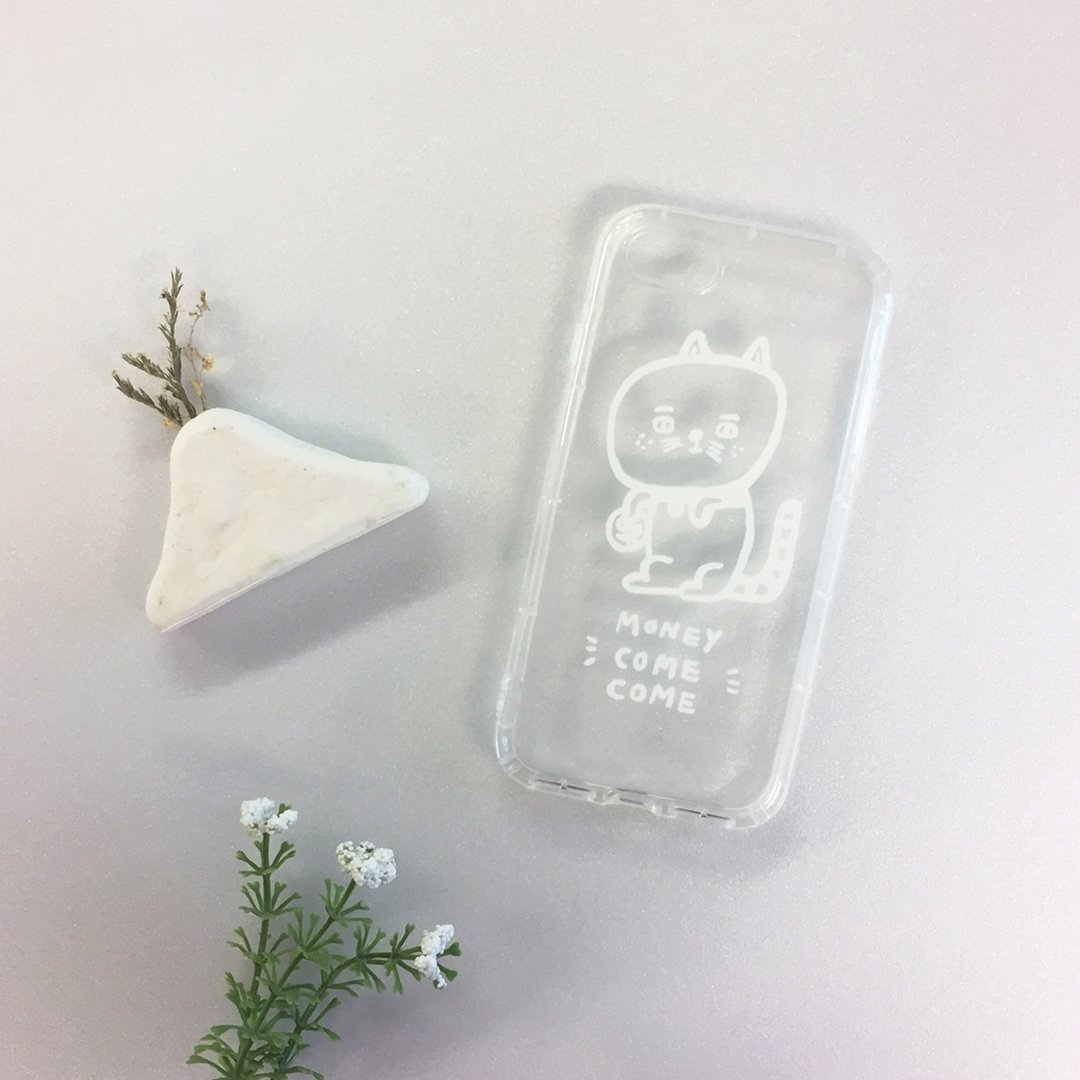 财源滚滚来 招财喵手机壳 透明软壳 - 手机壳/手机套 - 塑料 透明