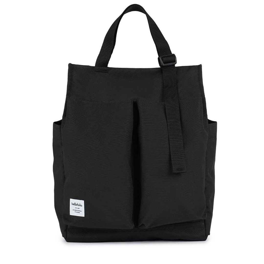 Classic系列新品 | LUKE 垂直三用托特包 单肩包 (暗黑) - 侧背包/斜挎包 - 聚酯纤维 黑色