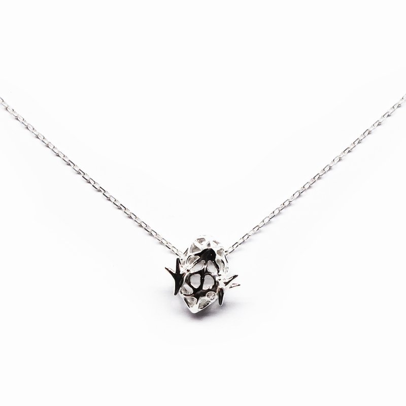 Little chick SV925 necklace【Pio by Parakee】豆的小雞項鍊 - 项链 - 其他金属 银色