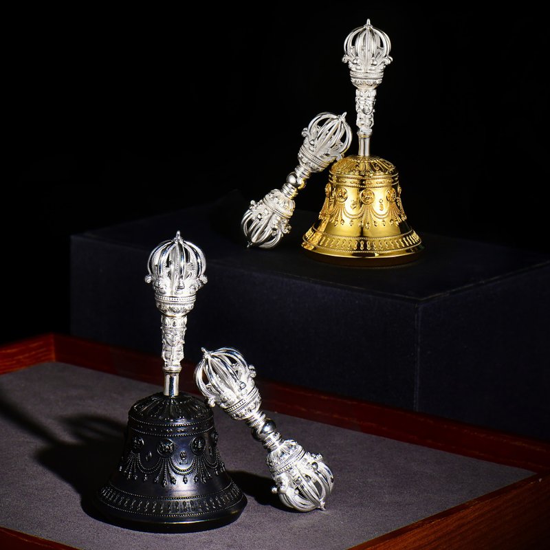 藏传佛教法器 方慧随身金刚铃杵 - 其他家具 - 贵金属 多色