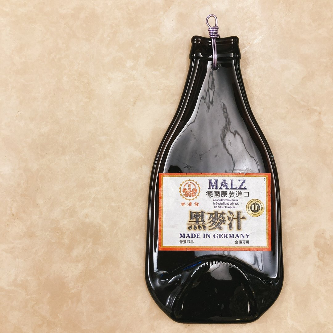 复古风黑麦汁原玻璃瓶 纪念装饰挂件吊饰 - 吊饰 - 玻璃 