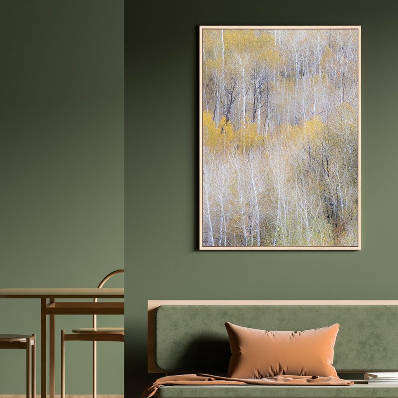 抽象画 • 白杨树林 I - 白杨树林/挂画/客厅摆设/公司布置 - 海报/装饰画/版画 - 棉．麻 多色