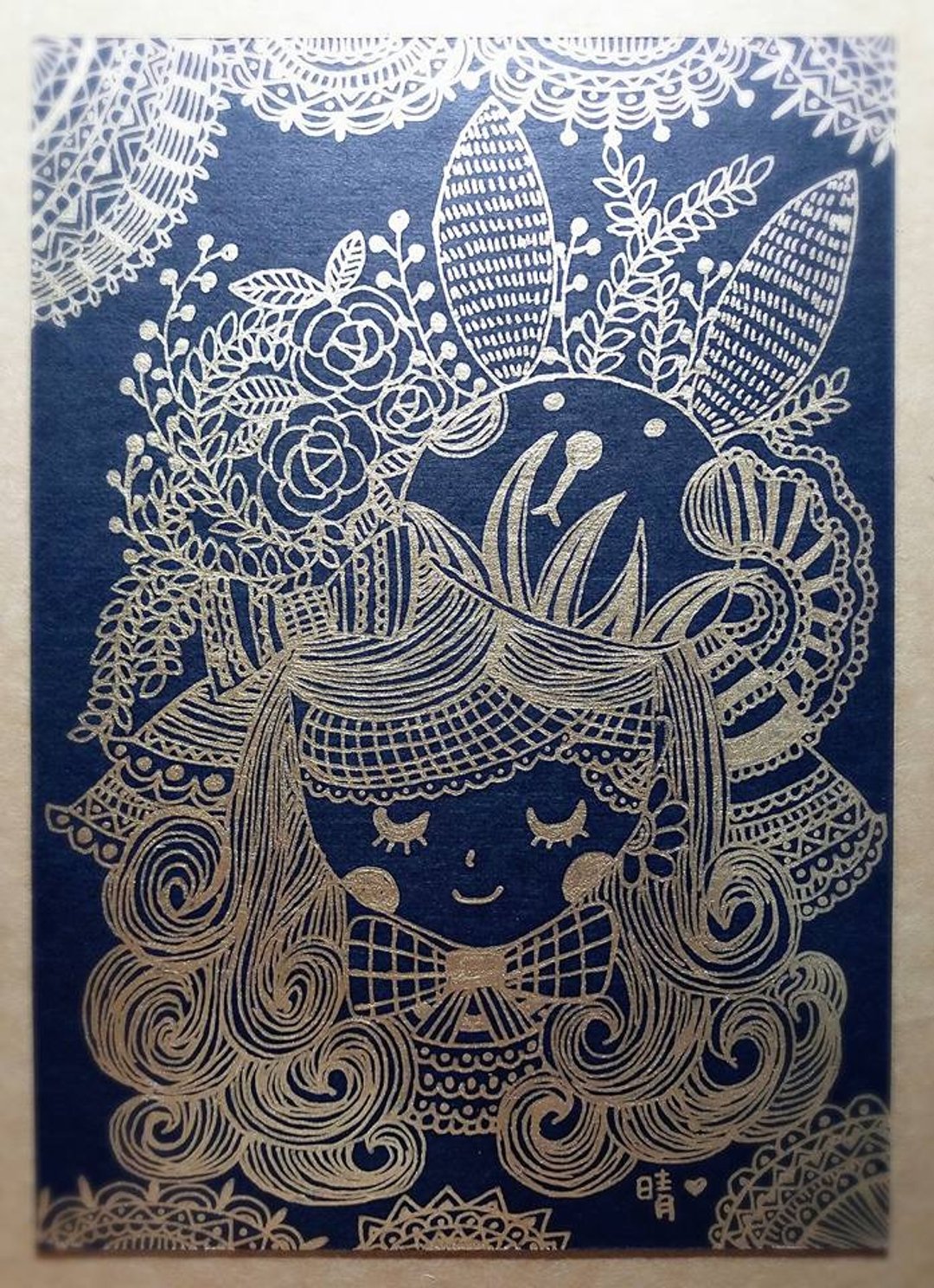 爱－手绘原画 - 卡片/明信片 - 纸 白色