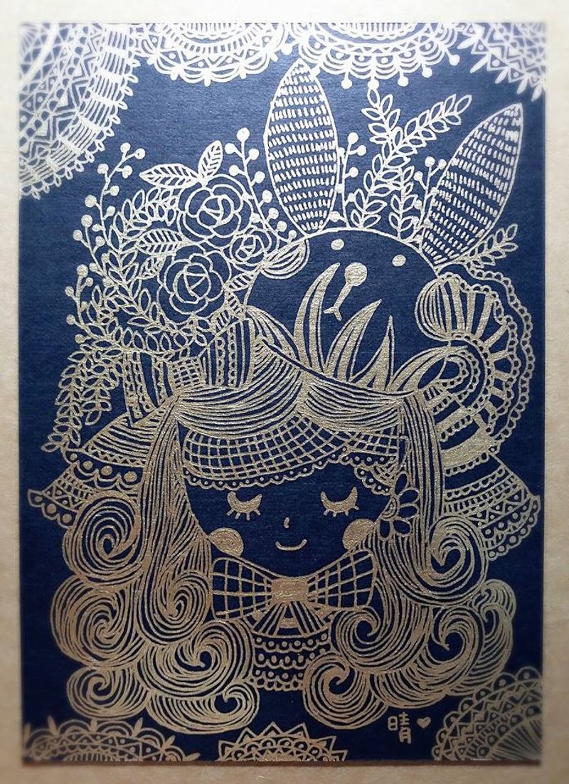 爱－手绘原画 - 卡片/明信片 - 纸 白色