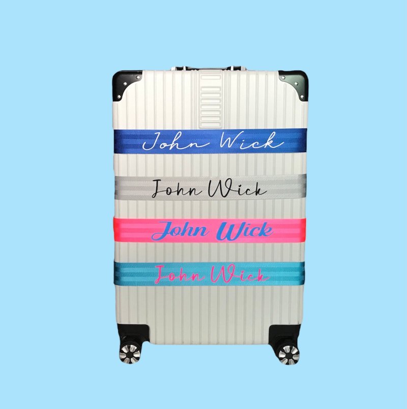 Personalised Luggage strap, Luggage Strap, Travel Belt, #04 - 行李箱/行李箱保护套 - 尼龙 黑色