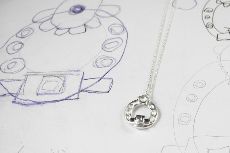 【小小银匠】立体捏塑 纯银饰品/根据孩子想法 DIY定制化金工体验 - 金工/饰品 - 纯银 