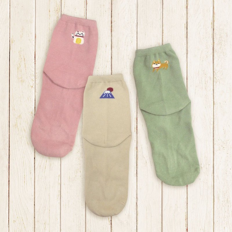 贝柔抑菌消臭3/4长袜-日本3入组 - 袜子 - 棉．麻 多色