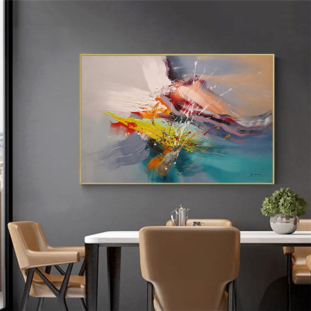 自由之身  油画/抽象/手绘/原创商品/装饰画/挂画/客厅/餐厅 - 海报/装饰画/版画 - 亚麻 