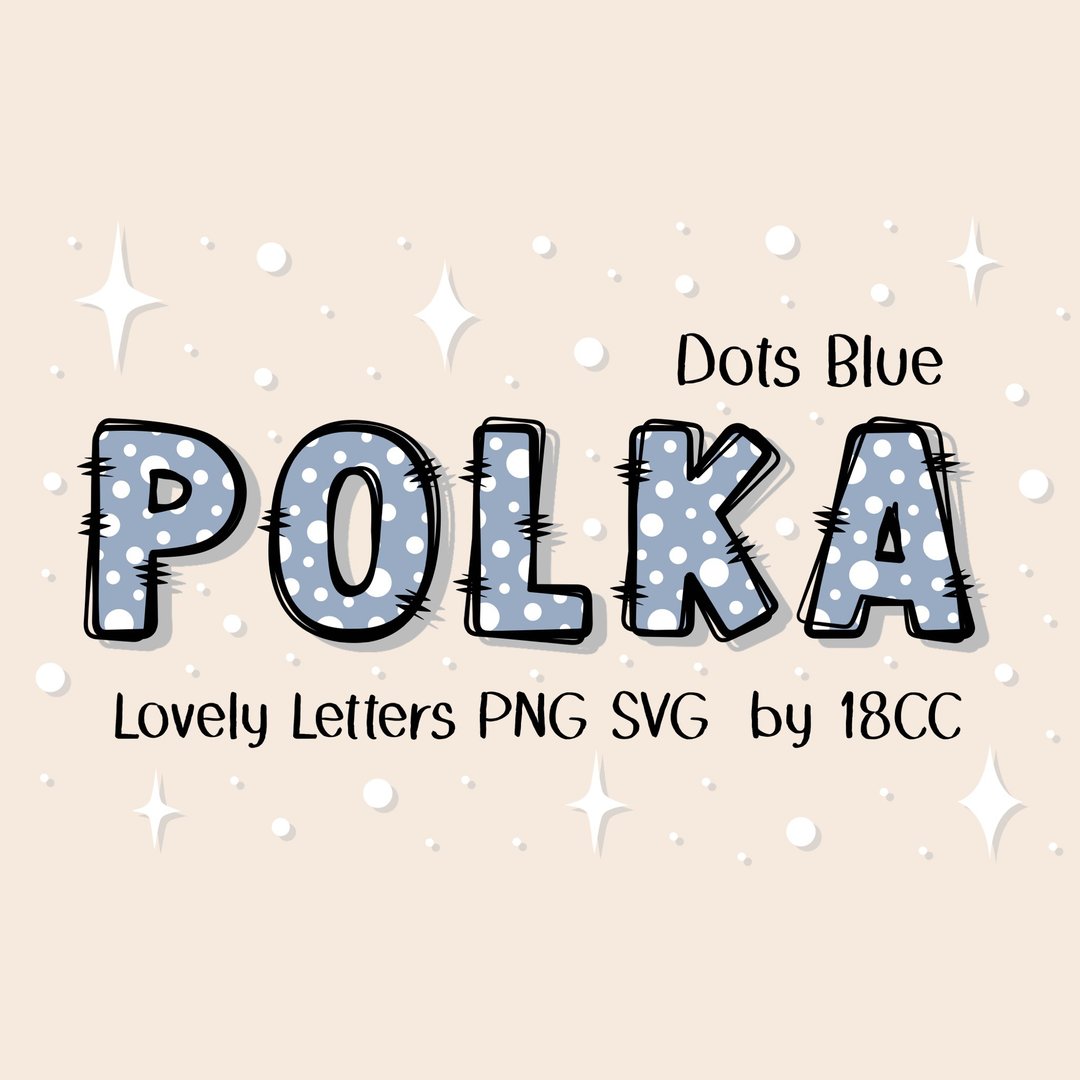 蓝色圆点字母表字母 PNG SVG - 其他数码设计 - 其他材质 