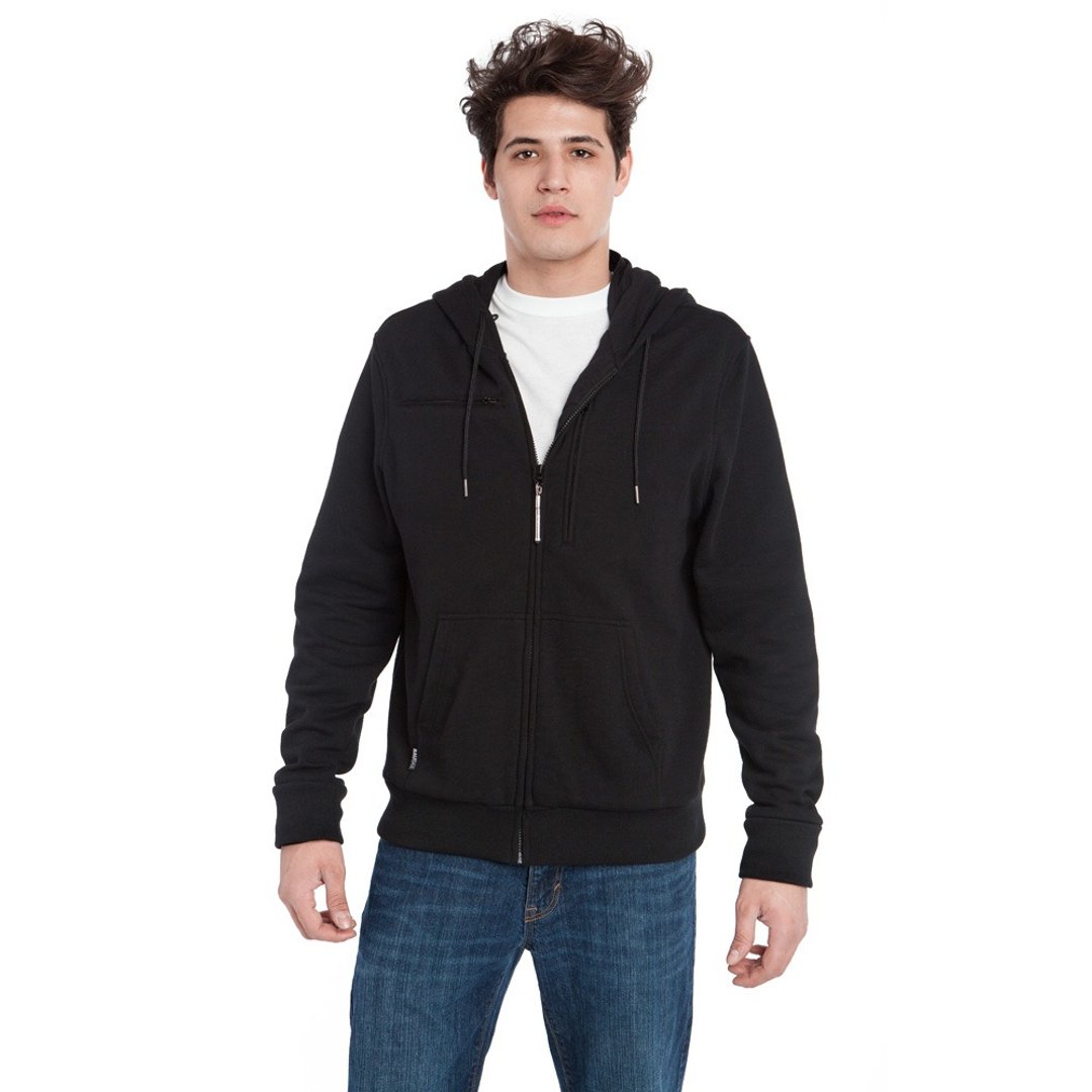 BAUBAX SWEATSHIRT 多功能连帽外套(男)-黑 - 男装外套 - 棉 黑色