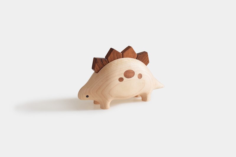 剑龙水果叉点心叉【山舍精选】 创意可爱摆件实木餐叉易清洁套装 - 餐刀/叉/匙组合 - 木头 