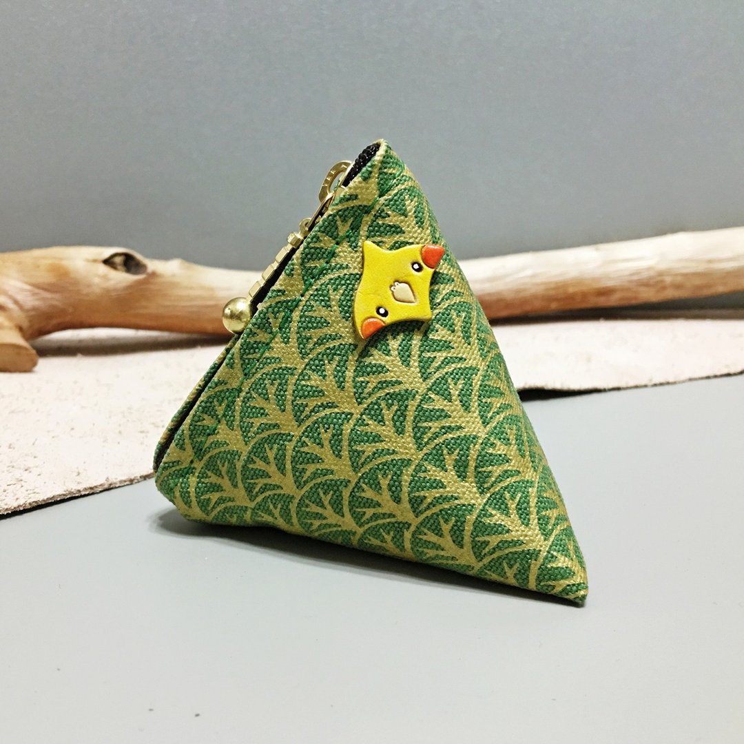 在森林里的鹦鹉 ∣ 黄化玄凤 Cockatiel · 山角零物包 - 皮夹/钱包 - 其他材质 绿色