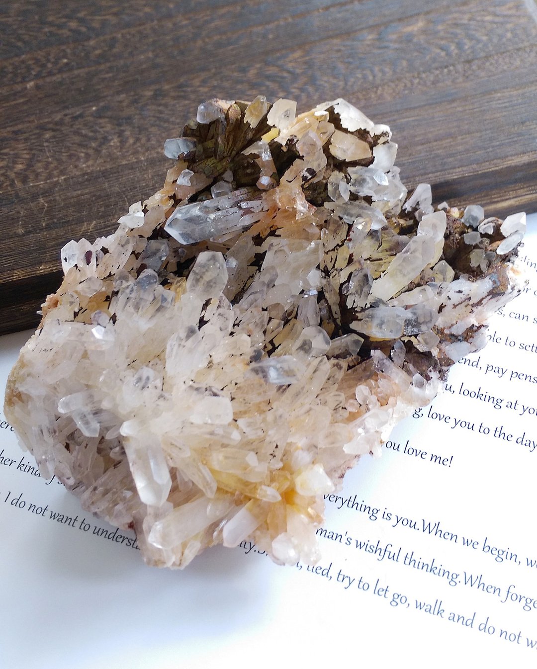 Yellow Hematite Quartz 马达加斯加 黄胶花水晶 晶簇 原矿 - 摆饰 - 其他材质 