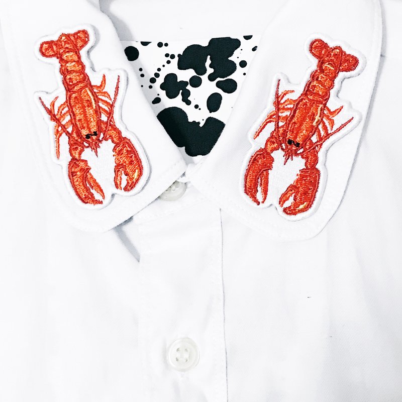 LA DOLCE VITA LOBSTER - 徽章/别针 - 绣线 红色