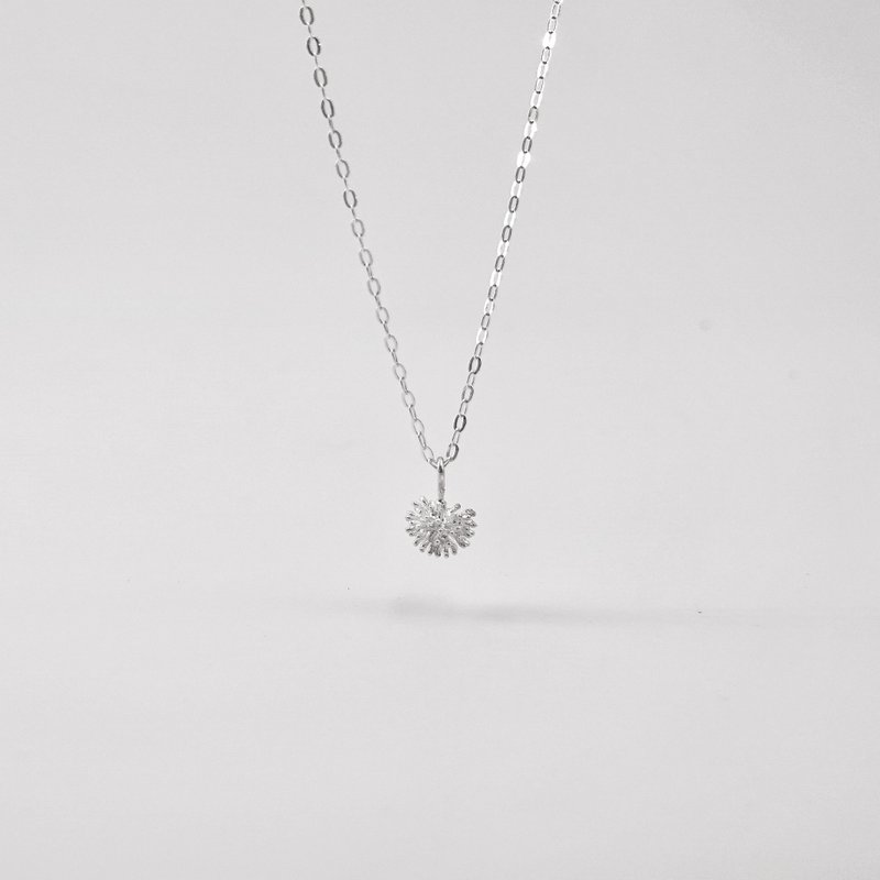 Birth Flower December 12月诞生花纯银项链 千日红Globeamaranth - 项链 - 纯银 银色