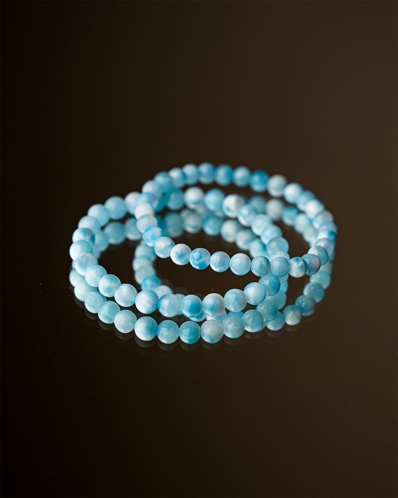 顶级拉利玛手珠 - 手链/手环 - 水晶 蓝色