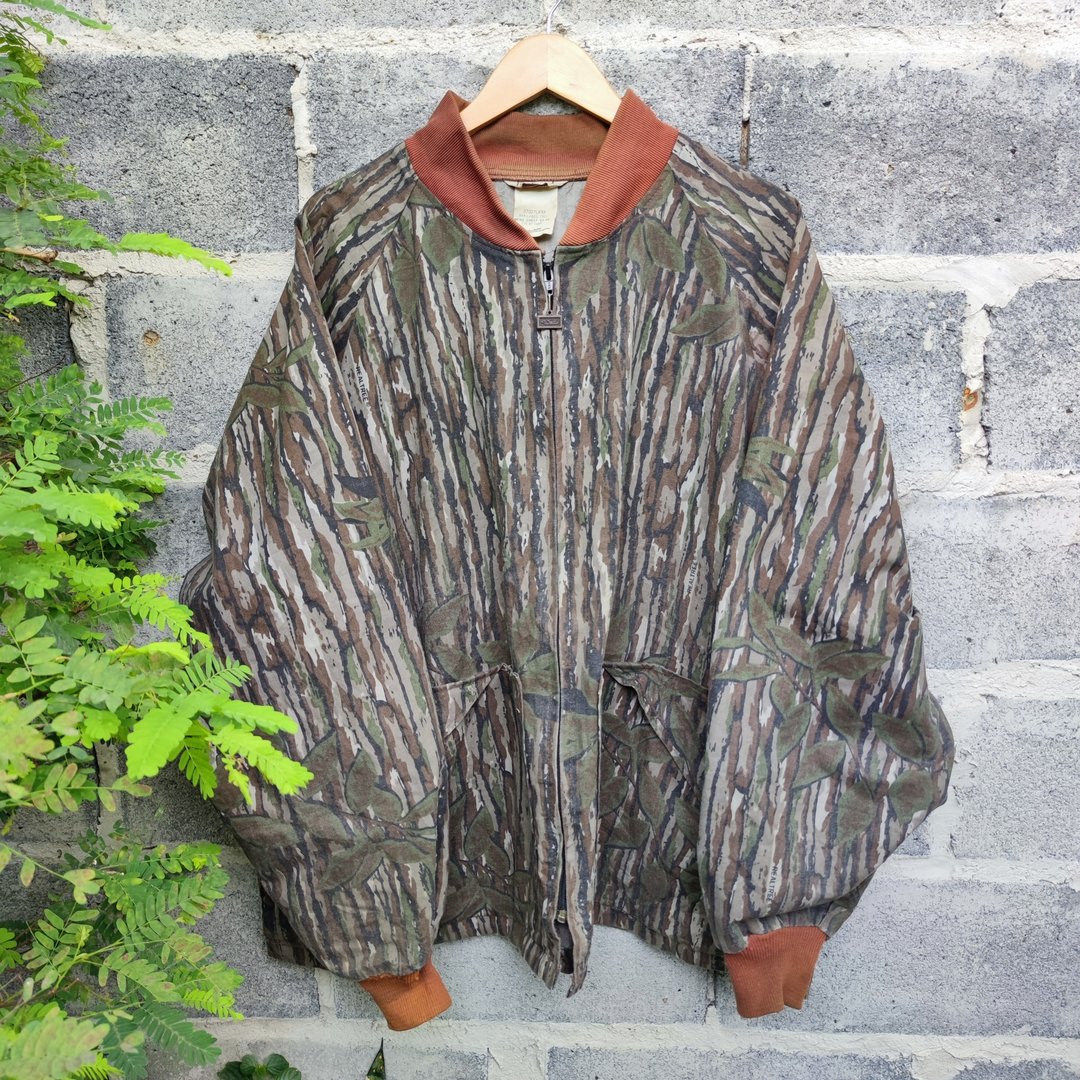 Vintage 80-90s Walls RealTree Blizzard Pruf Camo Hunting Jacket - 男装外套 - 棉 咖啡色