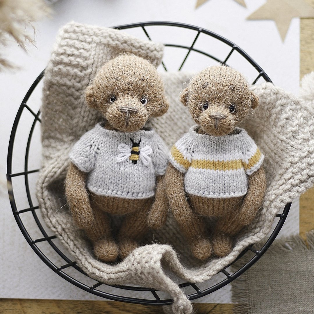 Knitting bear pattern. Amigurumi tutorial. DIY toys - 手工艺教程/工具书 - 其他材质 