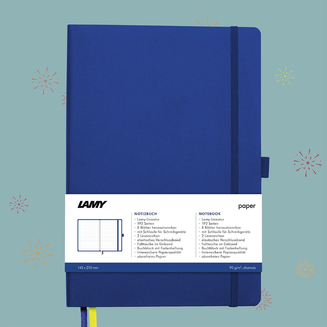 【定制服务】LAMY 钢笔用软式A5笔记本 / notebook狩猎系列 蓝色 - 笔记本/手帐 - 纸 蓝色