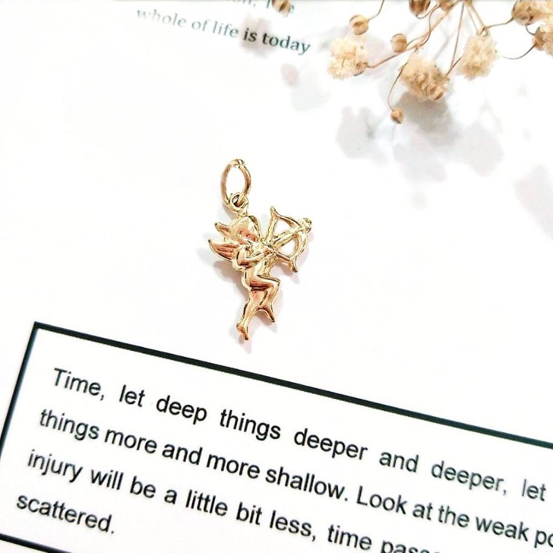 Eli Jewelry意大利进口 爱神邱比特造型14K坠子坠头 不含链子 - 项链 - 贵金属 金色